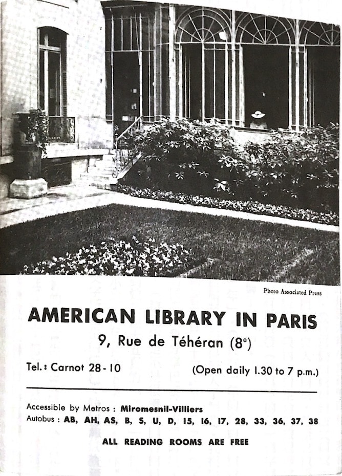 巴黎美國圖書館示意圖
